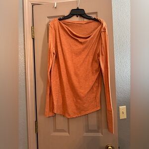We The Free Burnt Orange Long Sleeve Top